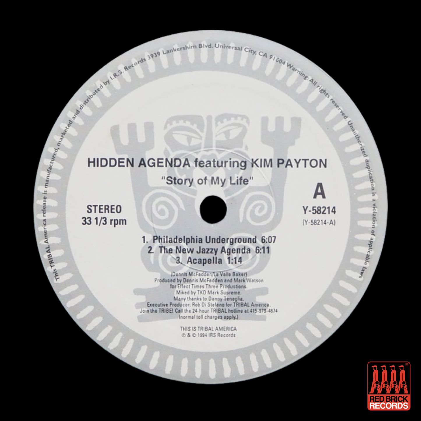 Hidden Agenda featuring Kim Payton - Story of my Life