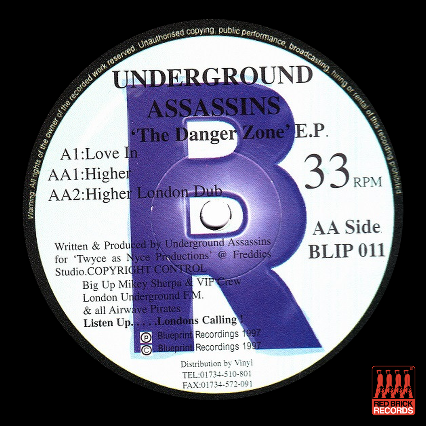 Underground Assasins - The Danger Zone EP