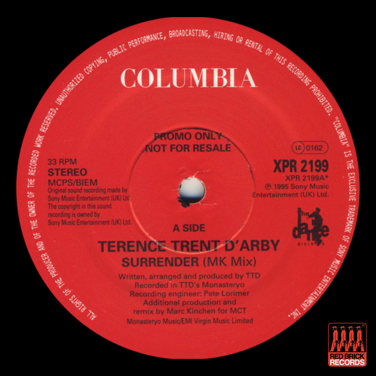 Terence Trent D'Arby Terence  – Surrender (MK Mixes)