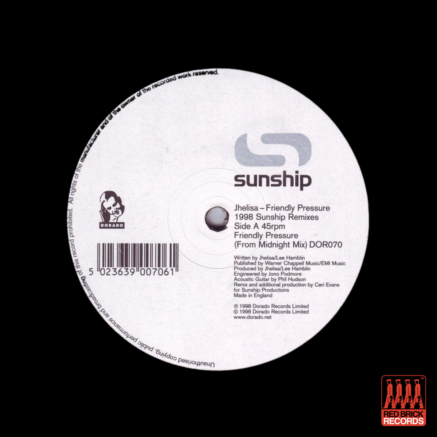 Jhelisa - Friendly Pressure (1998 Sunship Remixes)