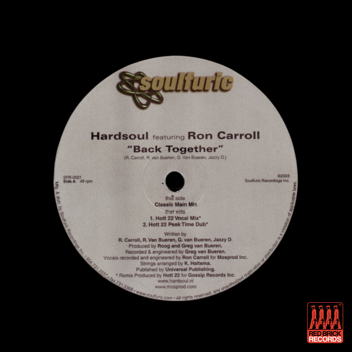 Hardsoul feat. Ron Carroll - Back Together