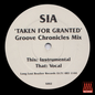 Sia - Taken For Granted (Groove chronicles mix)