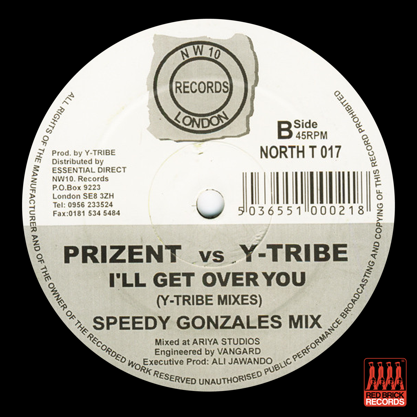 Prizent Vs Y Tribe - I'll Get Over You (Y-Tribe Mixes)