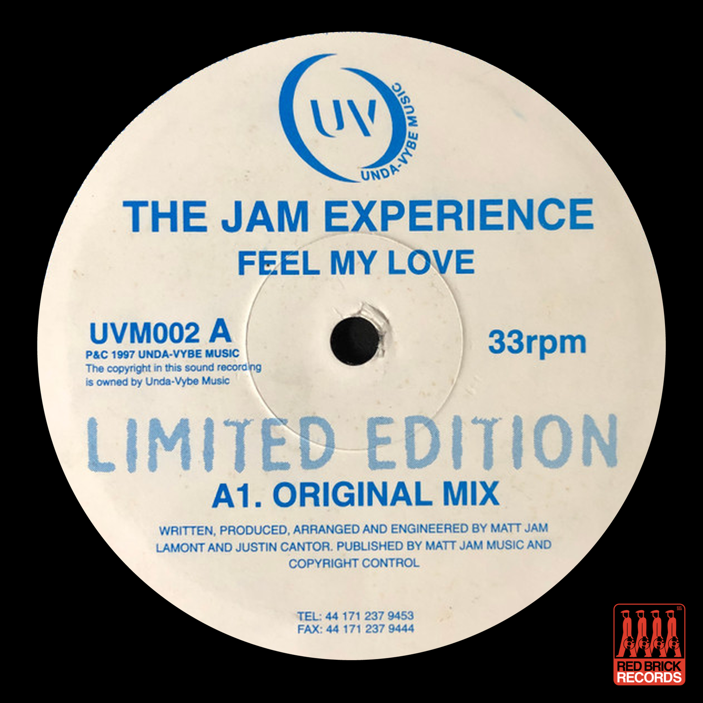 The Jam experience - Feel My Love / Track No Name (Dubplate)